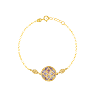 Amelia Versailles Single Motif Bracelet in 18K Yellow Gold