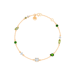 Fireworks Fiesta Diamond and Precious Gem Bracelet in 18k Rose Gold